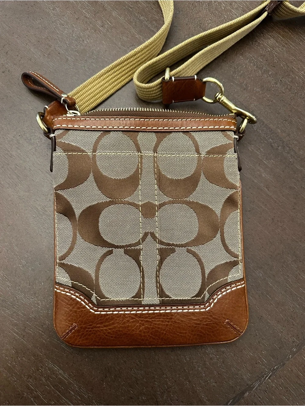 Coach Signature Swingpack Crossbody Bag